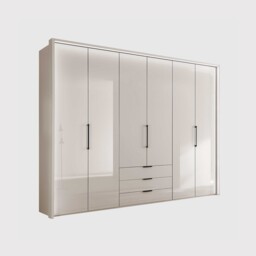 Templin 2000 6 Glss Door Combi Wardrobe, Neutral - Barker & Stonehouse
