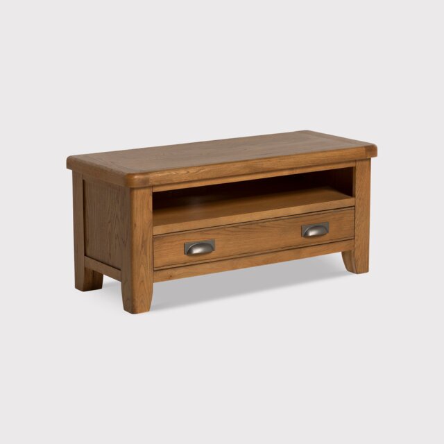 Raithwaite TV Unit 110x45x50cm, Brown Oak - Barker & Stonehouse - image 1