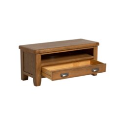 Raithwaite TV Unit 110x45x50cm, Brown Oak - Barker & Stonehouse - thumbnail 5