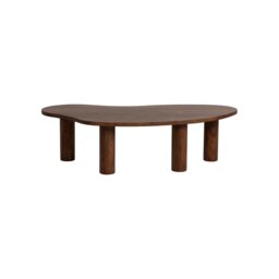 Canova Organic Shape Coffee Table, Round, Acacia Wood - Barker & Stonehouse - thumbnail 3