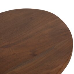 Canova Organic Shape Coffee Table, Round, Acacia Wood - Barker & Stonehouse - thumbnail 5