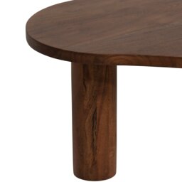 Canova Organic Shape Coffee Table, Round, Acacia Wood - Barker & Stonehouse - thumbnail 4