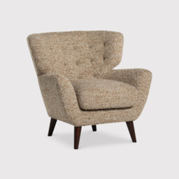Wray Armchair, Brown Fabric - Barker & Stonehouse - thumbnail 1
