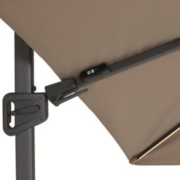 Lux Led Parasol 3x3 & Base with Wheels, Brown - Barker & Stonehouse - thumbnail 5