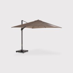Lux Led Parasol 3x3 & Base with Wheels, Brown - Barker & Stonehouse - thumbnail 2