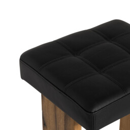 Caledon Bar Bar Stool - Leather L01 41x40x77cm, Brown Oak - Barker & Stonehouse - thumbnail 3