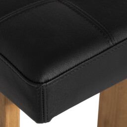 Caledon Bar Bar Stool - Leather L01 41x40x77cm, Brown Oak - Barker & Stonehouse - thumbnail 4