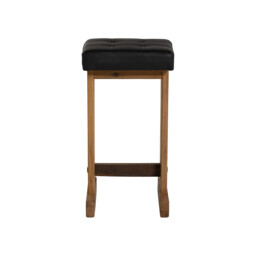 Caledon Bar Bar Stool - Leather L01 41x40x77cm, Brown Oak - Barker & Stonehouse - thumbnail 2