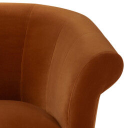 Lilou Trumpet Armchair With Fringe, Red Velvet - Barker & Stonehouse - thumbnail 5