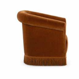 Lilou Trumpet Armchair With Fringe, Red Velvet - Barker & Stonehouse - thumbnail 6