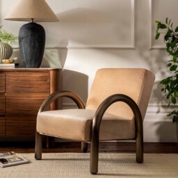 Tolliver Armchair, Brown Fabric - Barker & Stonehouse - thumbnail 2