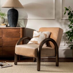 Tolliver Armchair, Brown Fabric - Barker & Stonehouse - thumbnail 3