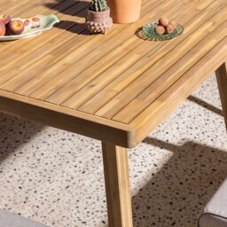 Tavira Corner Dining Set Table without Stretcher, Wooden, Grey - Barker & Stonehouse - thumbnail 5