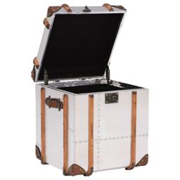 Timothy Oulton Globetrekker Side Table, Silver Metal - Barker & Stonehouse - thumbnail 3