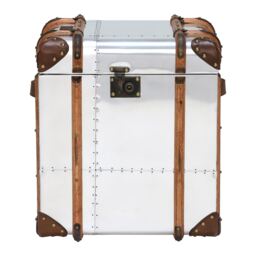 Timothy Oulton Globetrekker Side Table, Silver Metal - Barker & Stonehouse - thumbnail 2