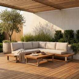 Bardolino Corner Sofa Set, Aluminium, Grey - Barker & Stonehouse - thumbnail 1