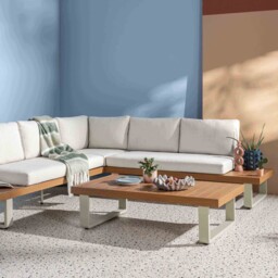Bardolino Corner Sofa Set, Aluminium, Grey - Barker & Stonehouse - thumbnail 4