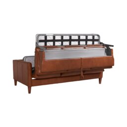 Bennett Sofa Bedbed, Brown Leather - Barker & Stonehouse - thumbnail 5
