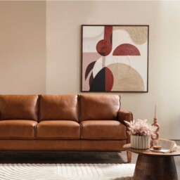Bennett Sofa Bedbed, Brown Leather - Barker & Stonehouse - thumbnail 3