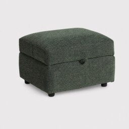 Ercol Sandford Storage Footstool, Green Fabric - Barker & Stonehouse - thumbnail 1