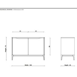Ercol Romana 2 Door Sideboard, Neutral Oak - Barker & Stonehouse - thumbnail 5