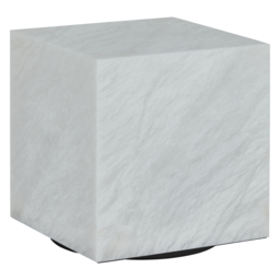 Timothy Oulton Alabaster Cube Side Table 50cm, Neutral Stone - Barker & Stonehouse - thumbnail 4