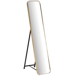 Gold Frame Floor Mirror, Square Glass - Barker & Stonehouse - thumbnail 1