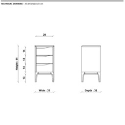 Ercol Rimini Compact Bedside Cabinet, Neutral Oak - Barker & Stonehouse - thumbnail 5