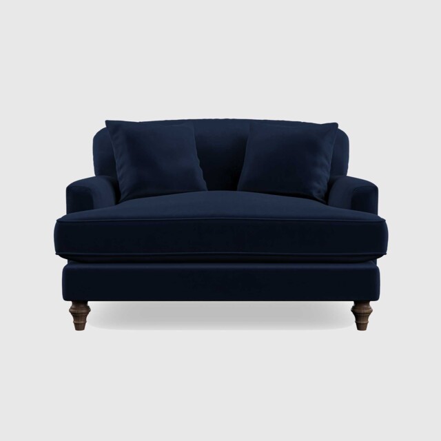 Boleyn Love Seat Sofa, Navy - Barker & Stonehouse - image 1