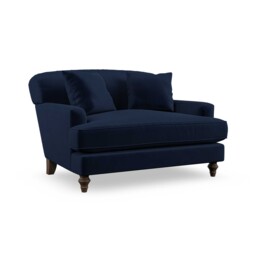 Boleyn Love Seat Sofa, Navy - Barker & Stonehouse - thumbnail 2
