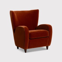 Tanya Armchair, Orange Velvet - Barker & Stonehouse