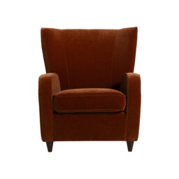Tanya Armchair, Orange Velvet - Barker & Stonehouse - thumbnail 3