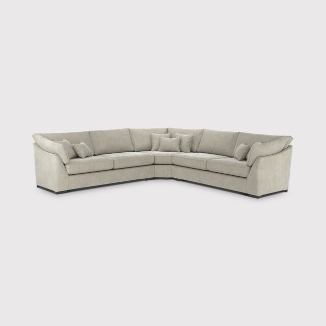 Borelly Large Corner Sofa, Grey Fabric - Barker & Stonehouse - image 1