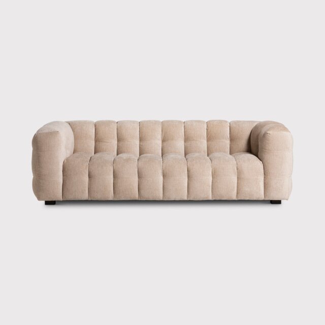 Lenor Sofa 240Cm, White Fabric - Barker & Stonehouse - image 1