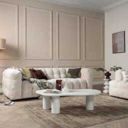 Lenor Sofa 240Cm, White Fabric - Barker & Stonehouse - thumbnail 2