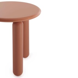 Kartell Undique Mas Side Table 48x48x51 Orange, Round Wood - Barker & Stonehouse - thumbnail 5