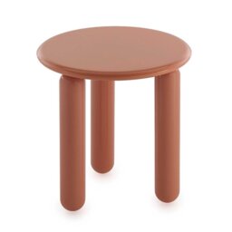 Kartell Undique Mas Side Table 48x48x51 Orange, Round Wood - Barker & Stonehouse - thumbnail 4