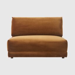 Romulas Section 1 Seater Modular Sofa, Brown Velvet - Barker & Stonehouse - thumbnail 1