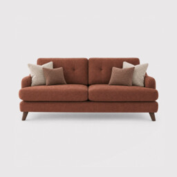 Loften Extra Large Sofa-Witton Brick+A Walnut Feet, Red Fabric - Barker & Stonehouse - thumbnail 1