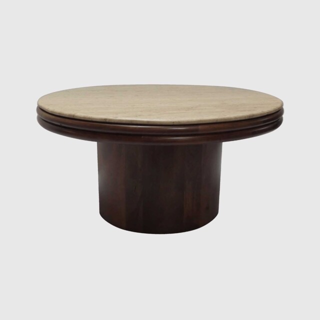 Brera Coffee Table 80x80x40 cm, Round, Mango Wood - Barker & Stonehouse