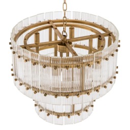 Eichholtz Ruby S Chandelier Metal - Barker & Stonehouse - thumbnail 4