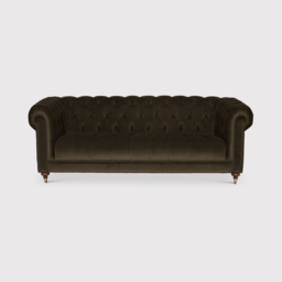 Ullswater 3.5 Seater Chesterfield Sofa, Green Velvet - Barker & Stonehouse - thumbnail 1