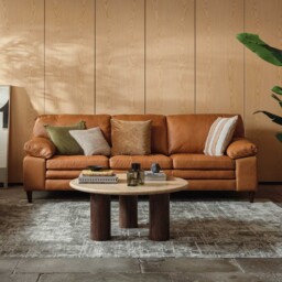 Olson Sofa, Brown Leather - Barker & Stonehouse - thumbnail 2