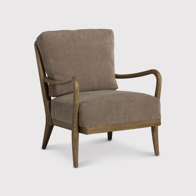 Whitley Armchair, Brown Fabric - Barker & Stonehouse - image 1