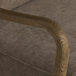 Whitley Armchair, Brown Fabric - Barker & Stonehouse - thumbnail 4