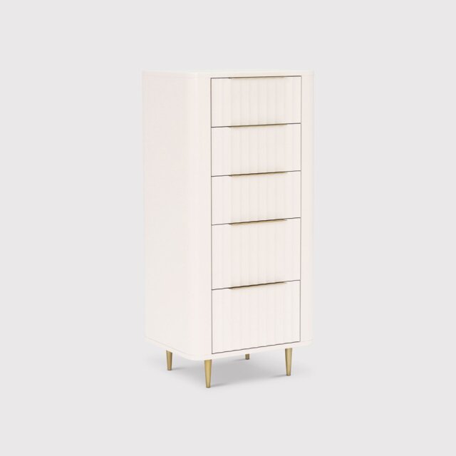 Lucia 5 Drawer Tall Chest, Neutral Wood - Barker & Stonehouse - image 1