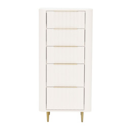 Lucia 5 Drawer Tall Chest, Neutral Wood - Barker & Stonehouse - thumbnail 2