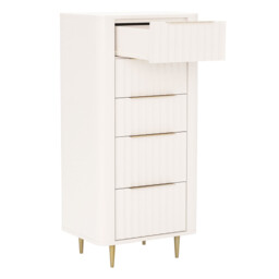 Lucia 5 Drawer Tall Chest, Neutral Wood - Barker & Stonehouse - thumbnail 3
