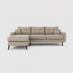 Myers Large Chaise Corner Sofa Left, Neutral Fabric - Barker & Stonehouse