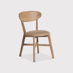 Lathan Dining Chair, Brown Fabric - Barker & Stonehouse - thumbnail 2